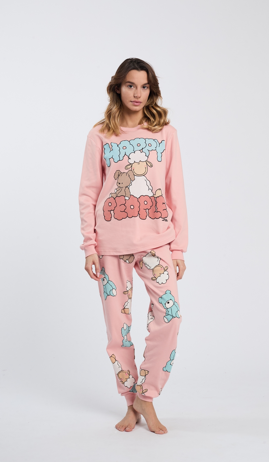 Pigiama Girocollo Happy Bear per notti serene e comfort totale per grandi e piccini