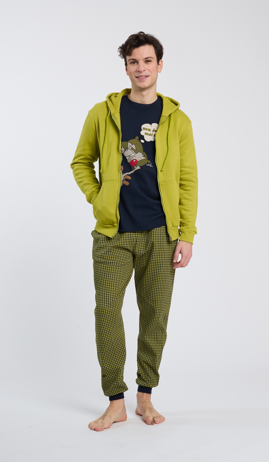 Felpa Full Zip Cappuccio Non Dormo Solo Comoda e Stile Unico per Ogni Occasione