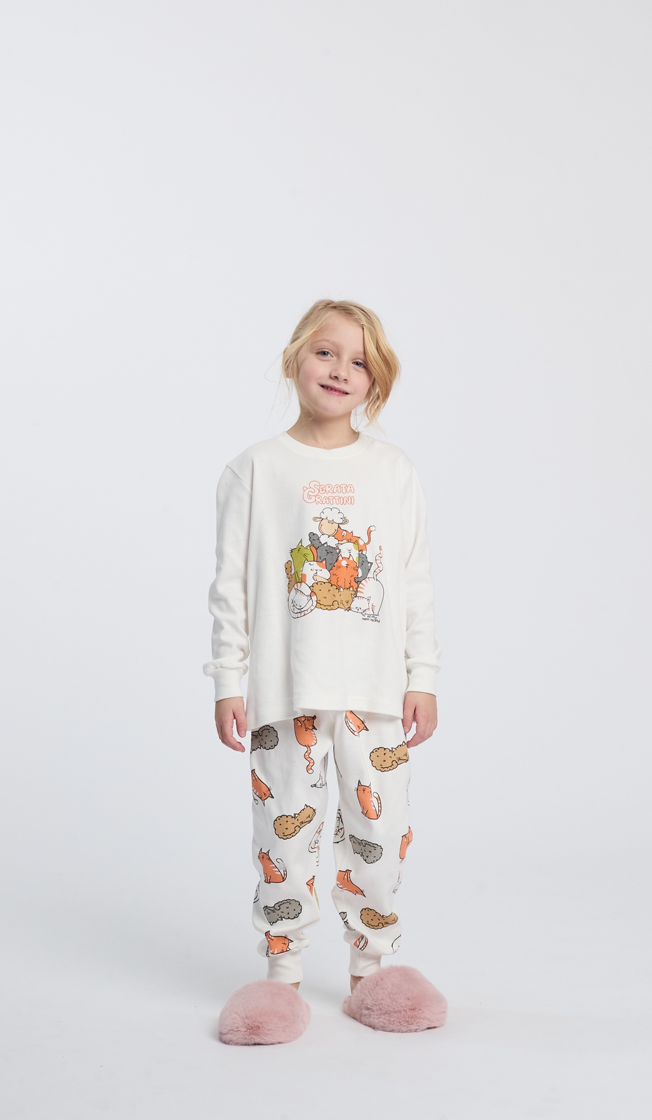 Pigiama Girocollo Bimba Serata Grattini per un Sonno Dolce e Confortevole