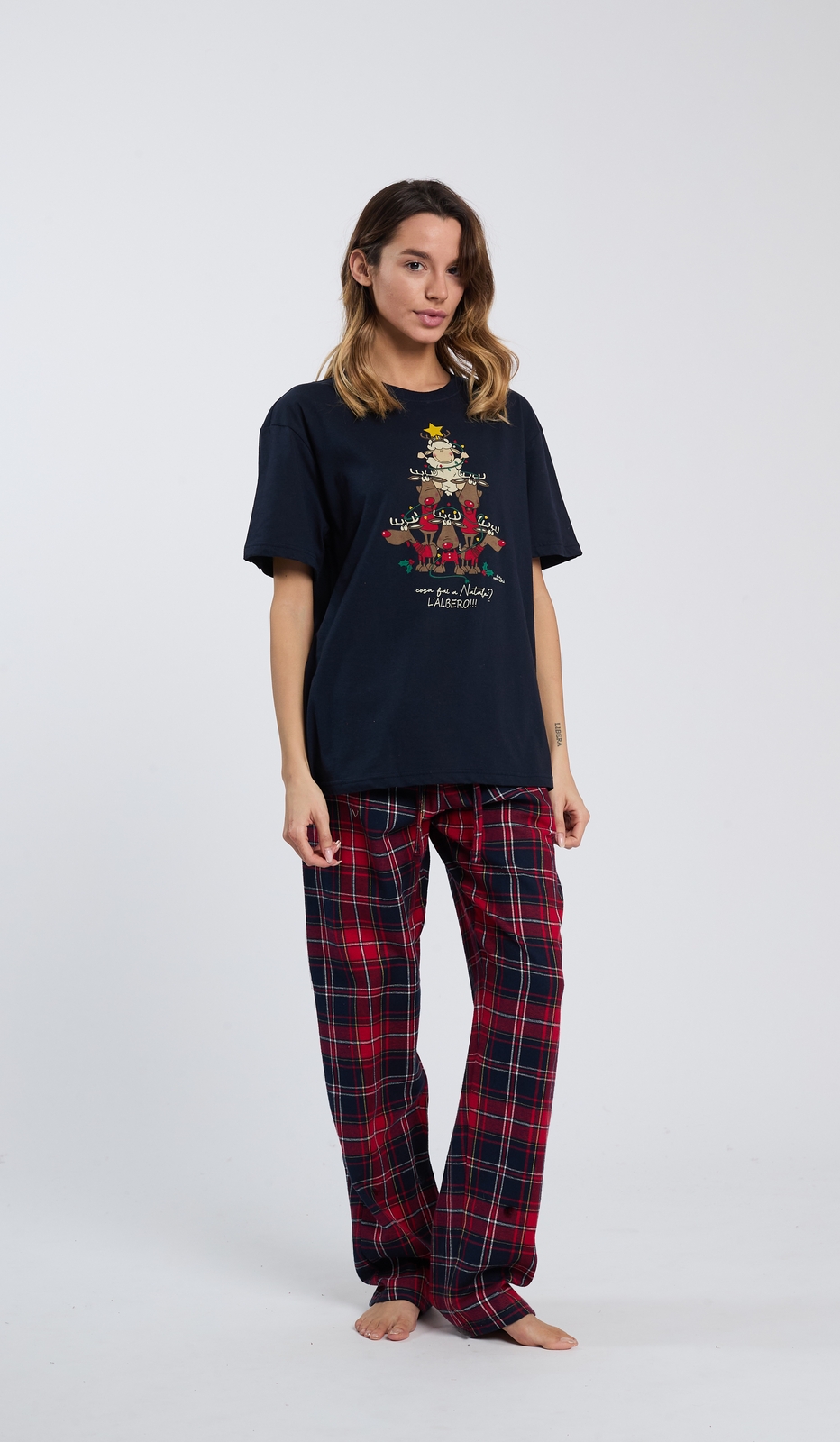 T-shirt e pantalone prenatale per tutta la famiglia in morbido cotone al 100 percento