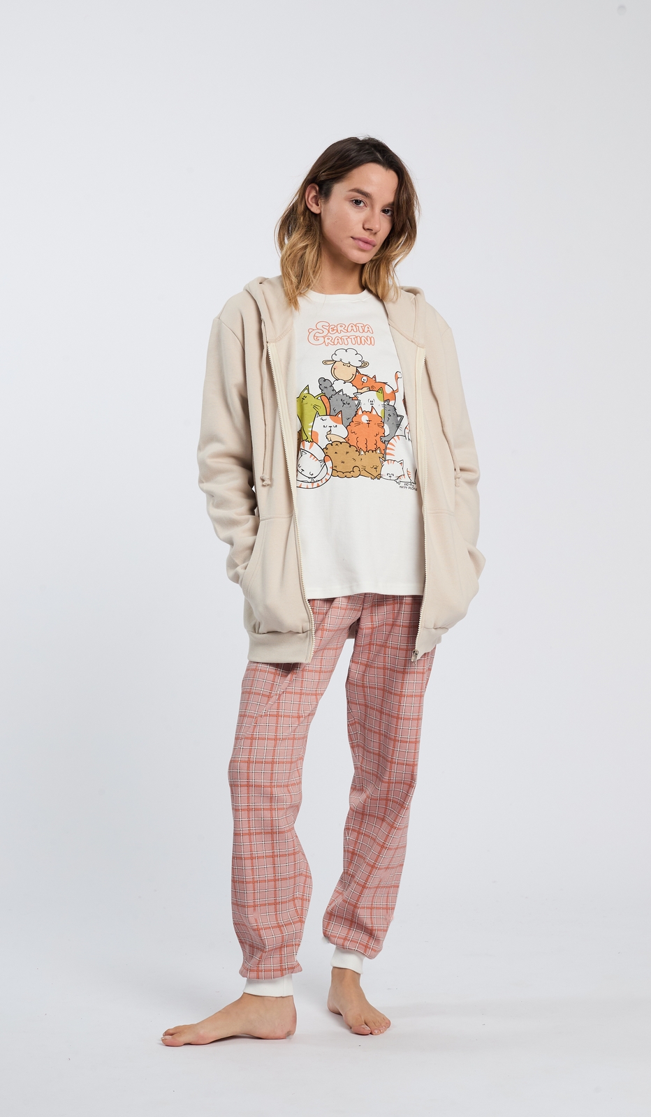 Cappuccio Full Zip Serata Grattini Comodo Stile per ogni Occasione