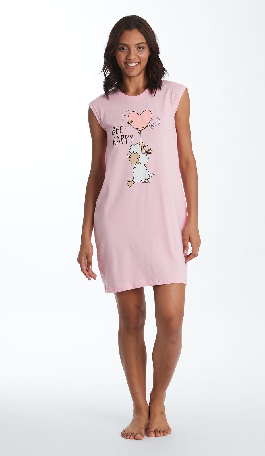 Canotta SL BE HAPPY Donna 100% Cotone: Freschezza e Allegria per il Tuo Stile