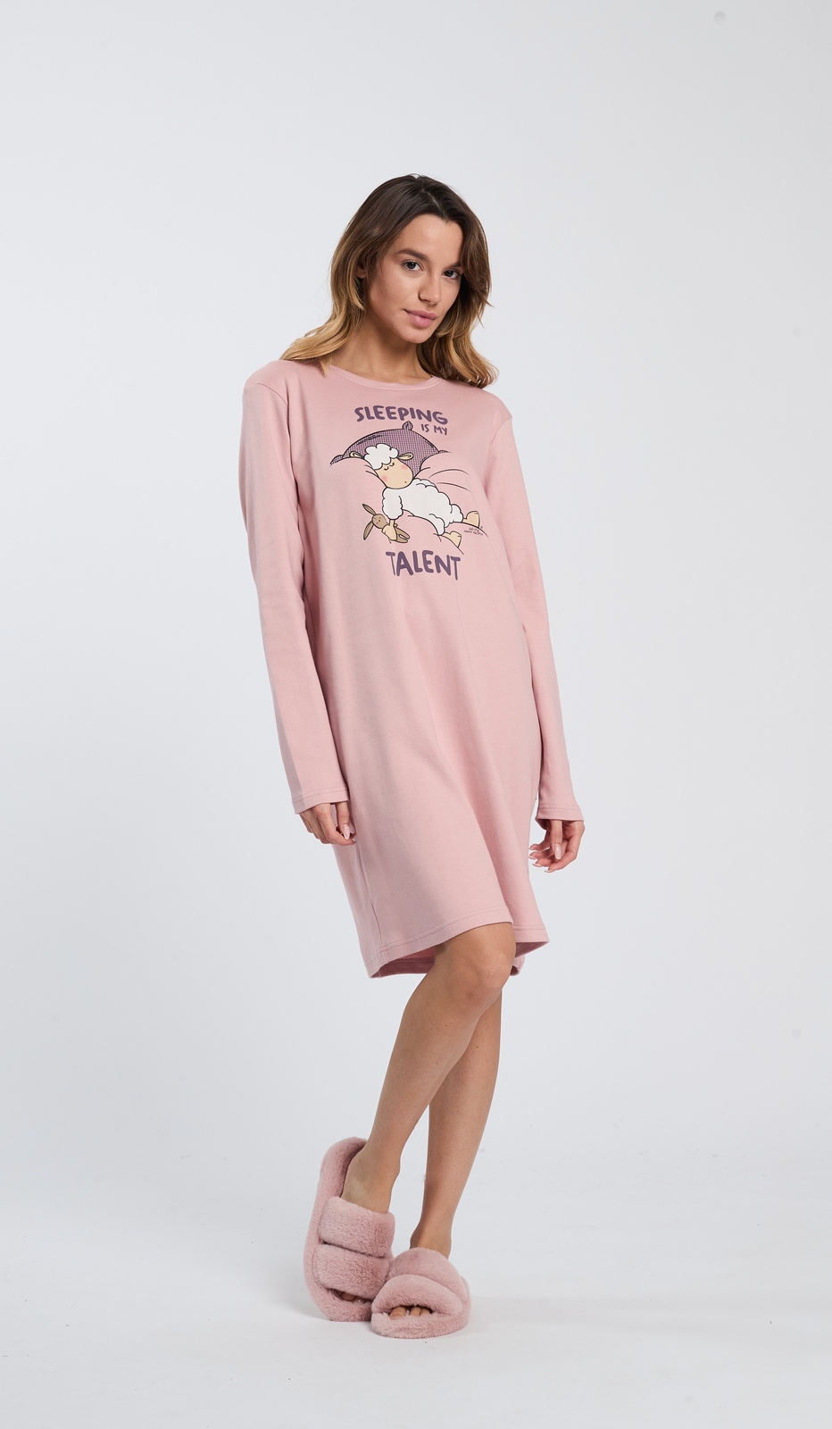 Camicina da Notte Sleeping Talent per Notte di Relax in Comodo 100% Cotone