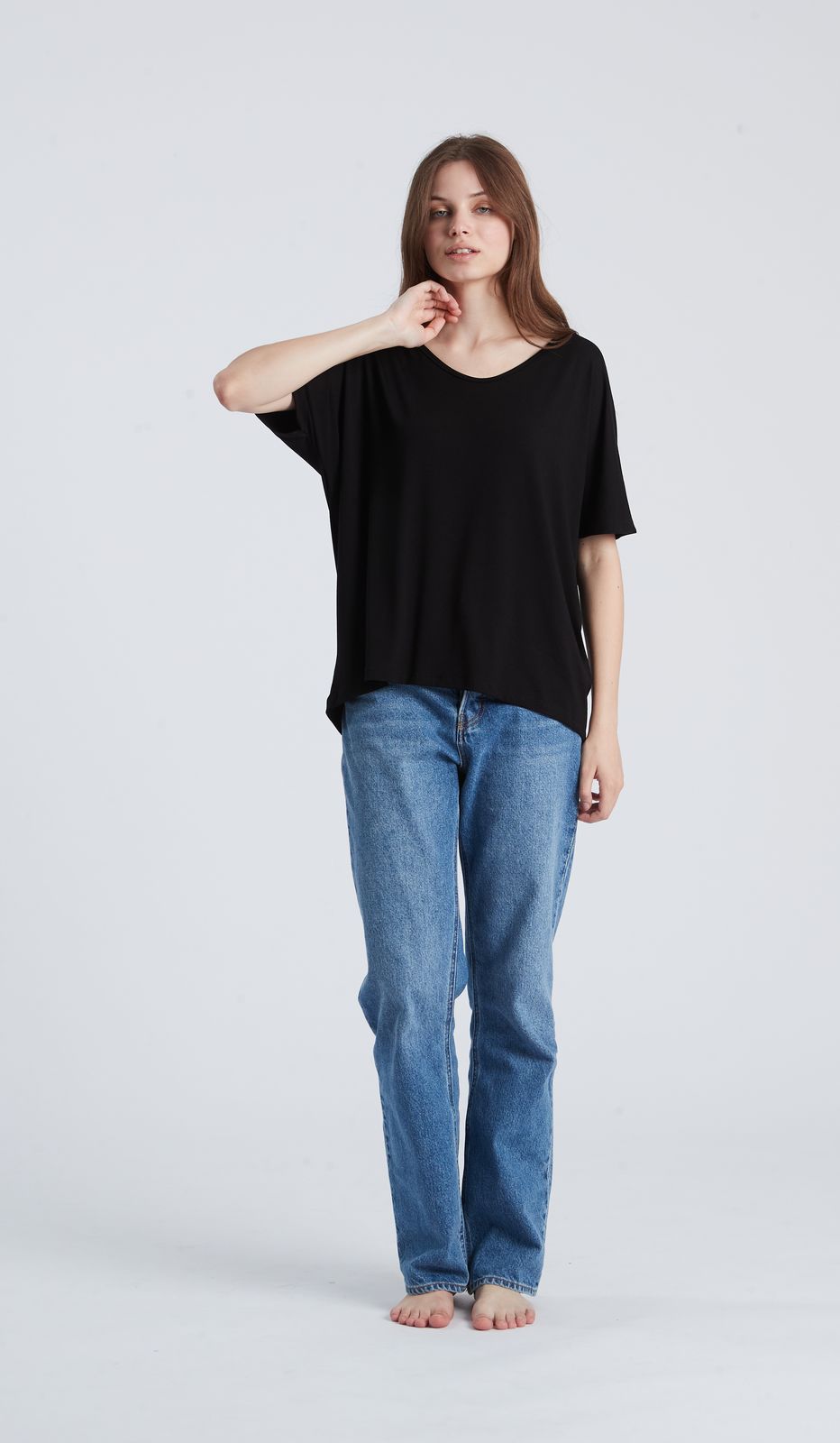 TSHIRT A V - VISCOSA EA
