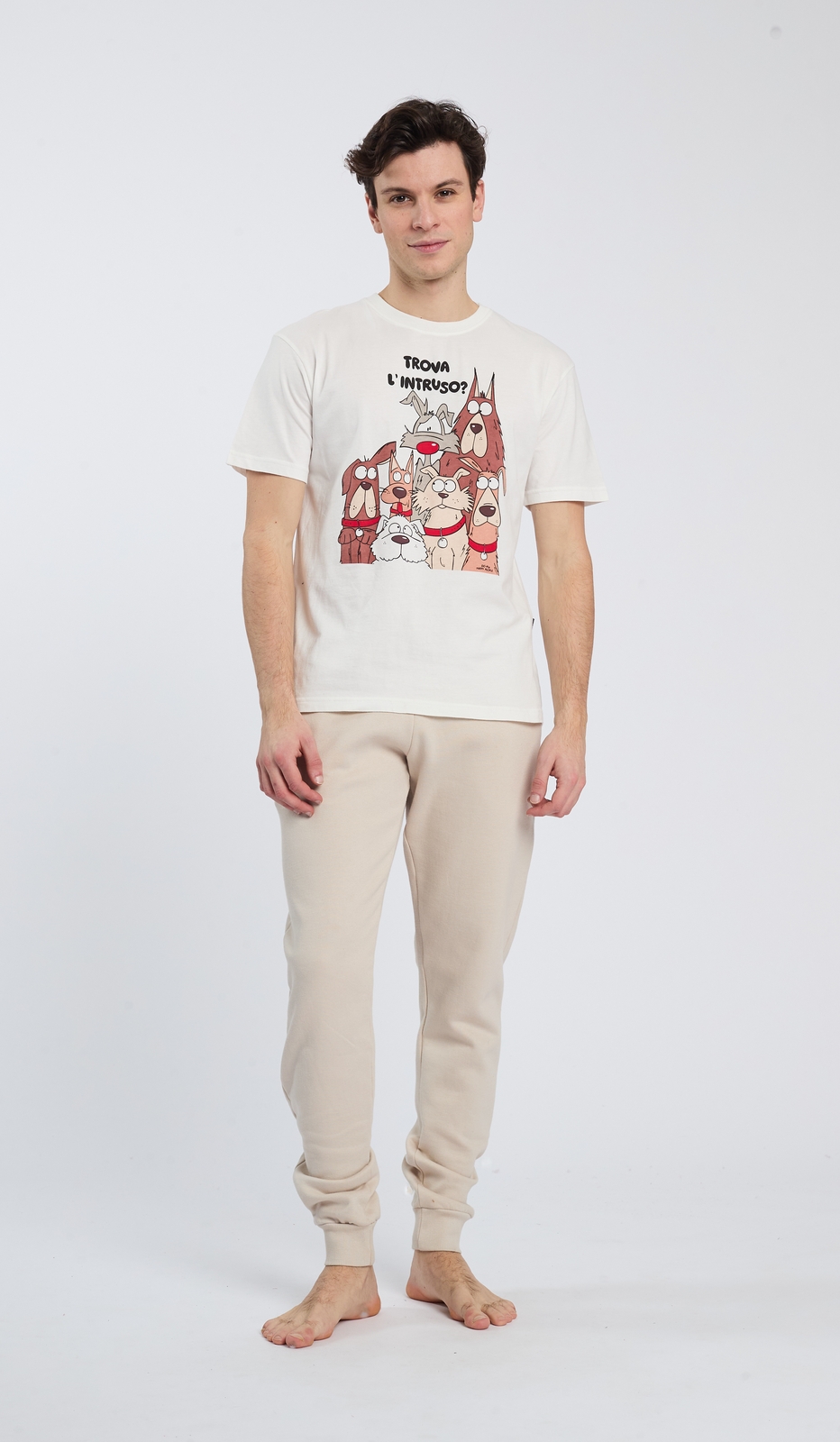 Tshirt Intruso Uomo 100% Cotone per un Look Casual e Comfort Da Indossare Tutti i Giorni