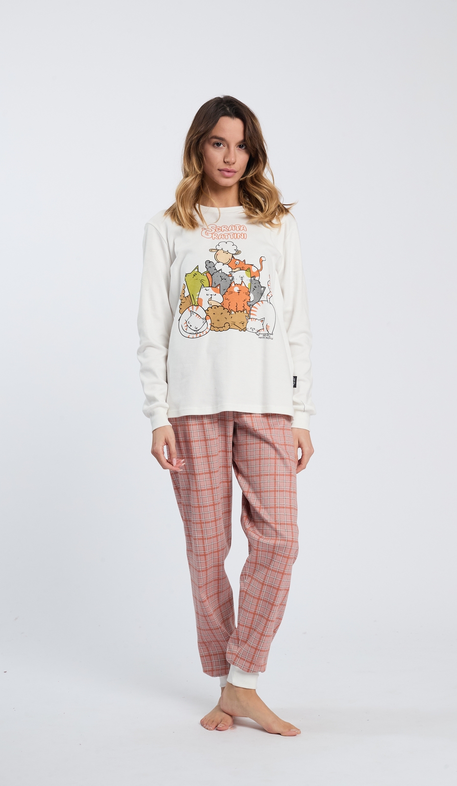 Pigiama Girocollo Serata Grattini per un Comfort Assoluto e Notte di Relax