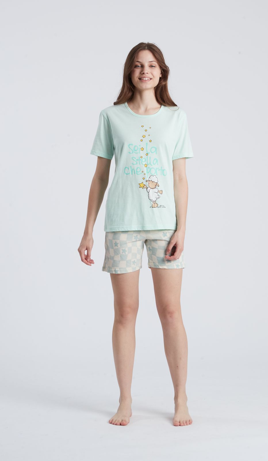 PIGIAMA GIROCOLLO MM - STELLA DONNA