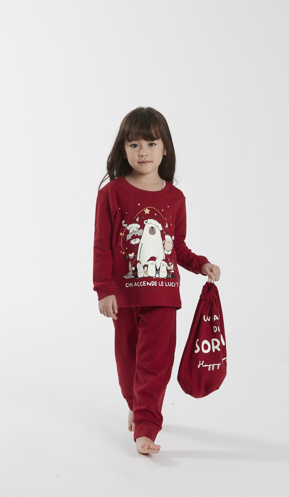 Pigiama bambino/ragazzo Natale di Happy People in Caldo cotone 5857 K994