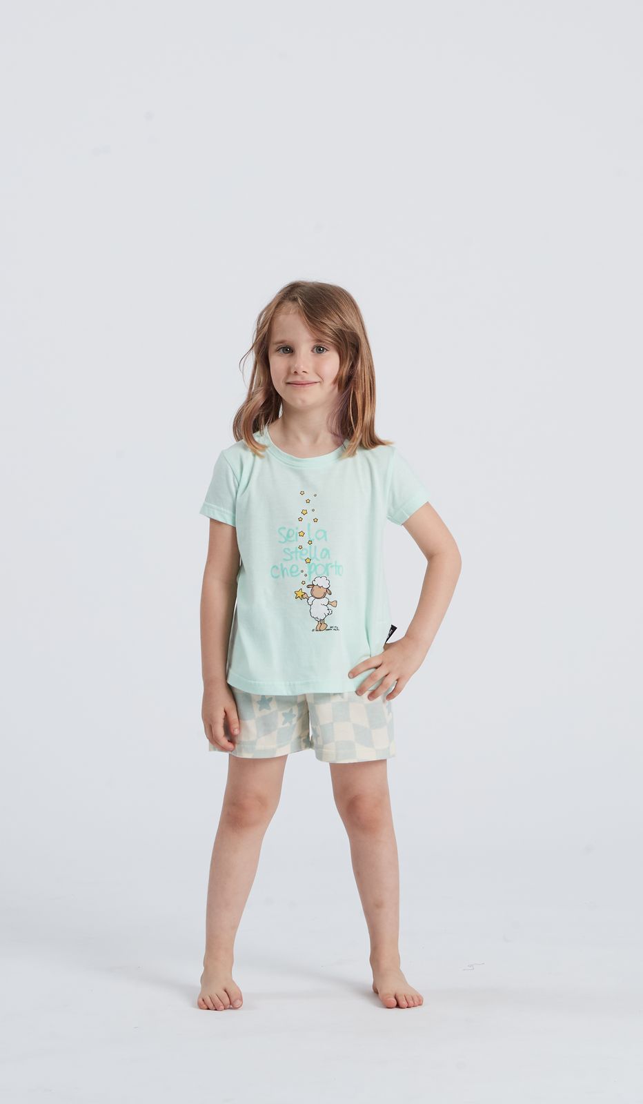 PIGIAMA GIROCOLLO MM BIMBA - STELLA DONNA