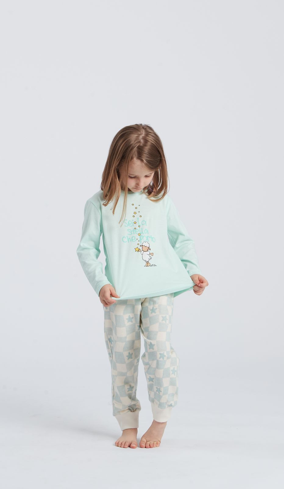 PIGIAMA GIROCOLLO BIMBA - STELLA DONNA